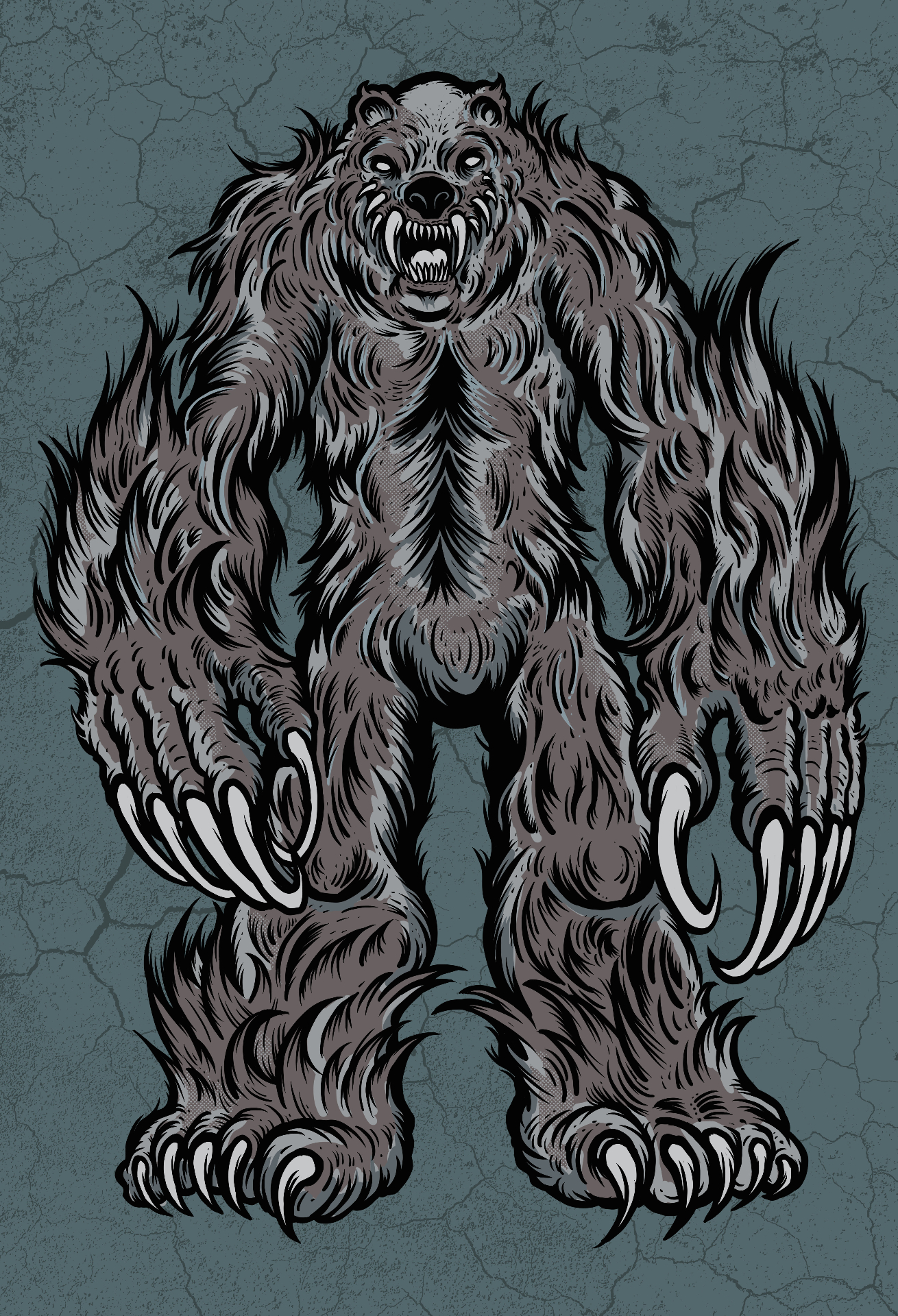 Appalachian Silver Giant - Cryptid Empire - Original Artwork by David J. Hardie