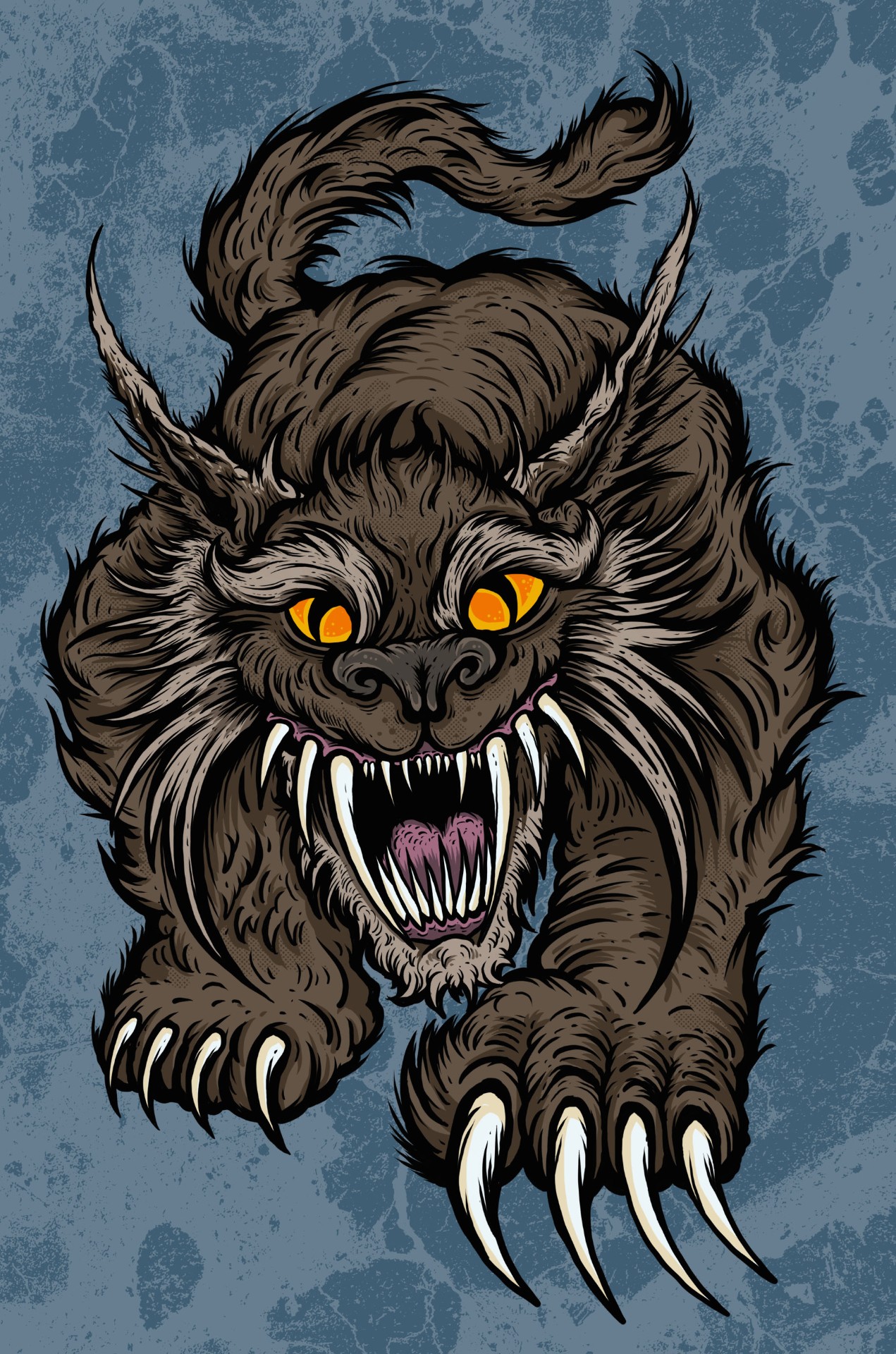 Beast of Bladenboro - Cryptid Empire - Original Artwork by David J. Hardie