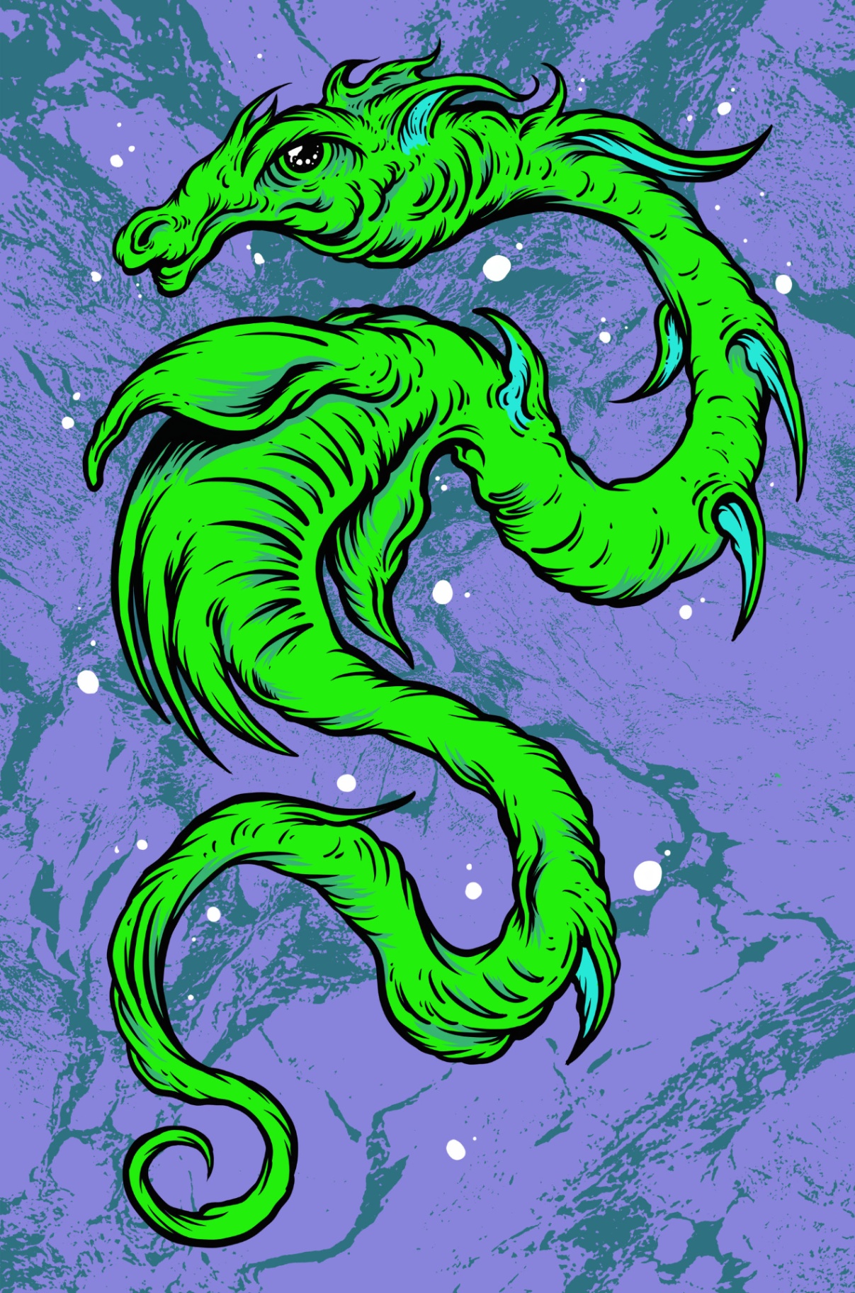 Bessie (Lake Erie Monster) - Cryptid Empire - Original Artwork by David J. Hardie