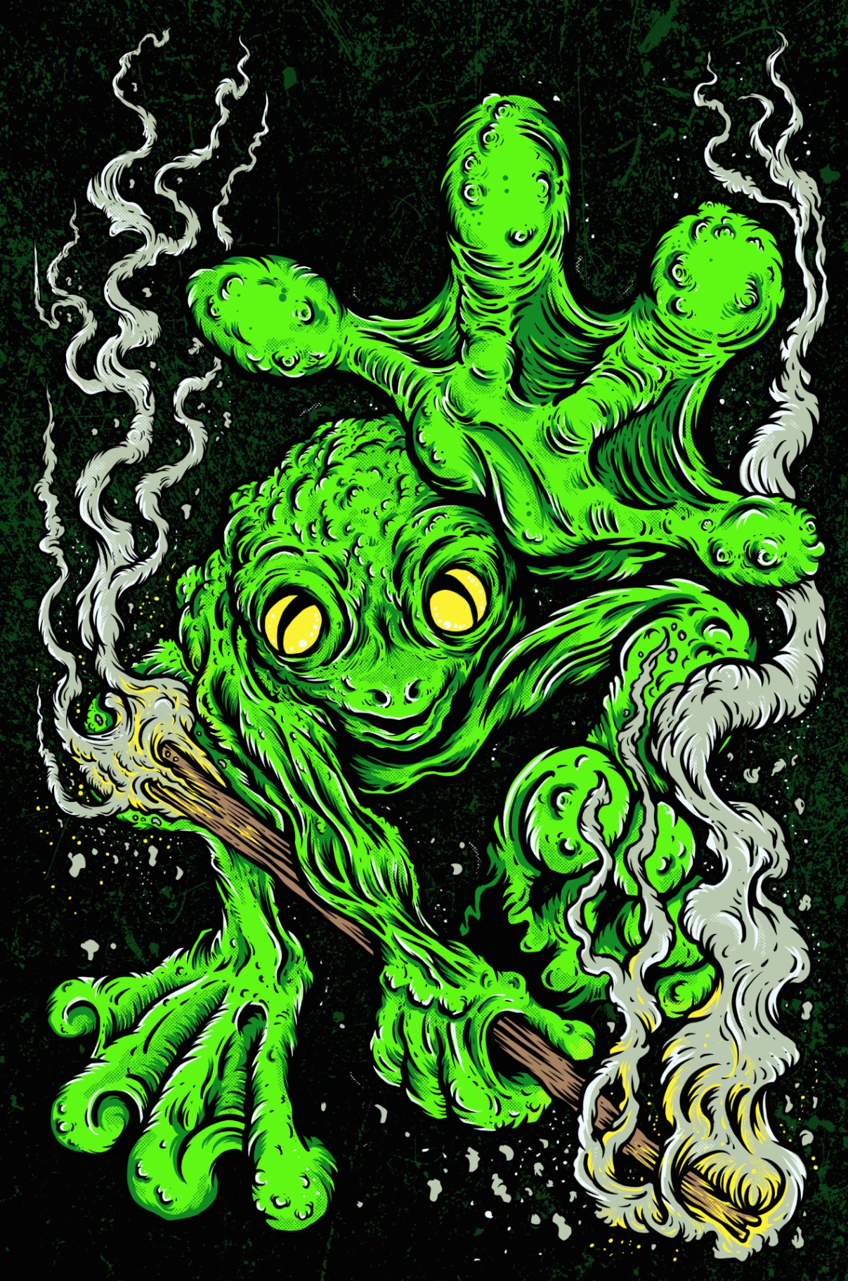 Frogman - Cryptid Empire - Original Artwork by David J. Hardie