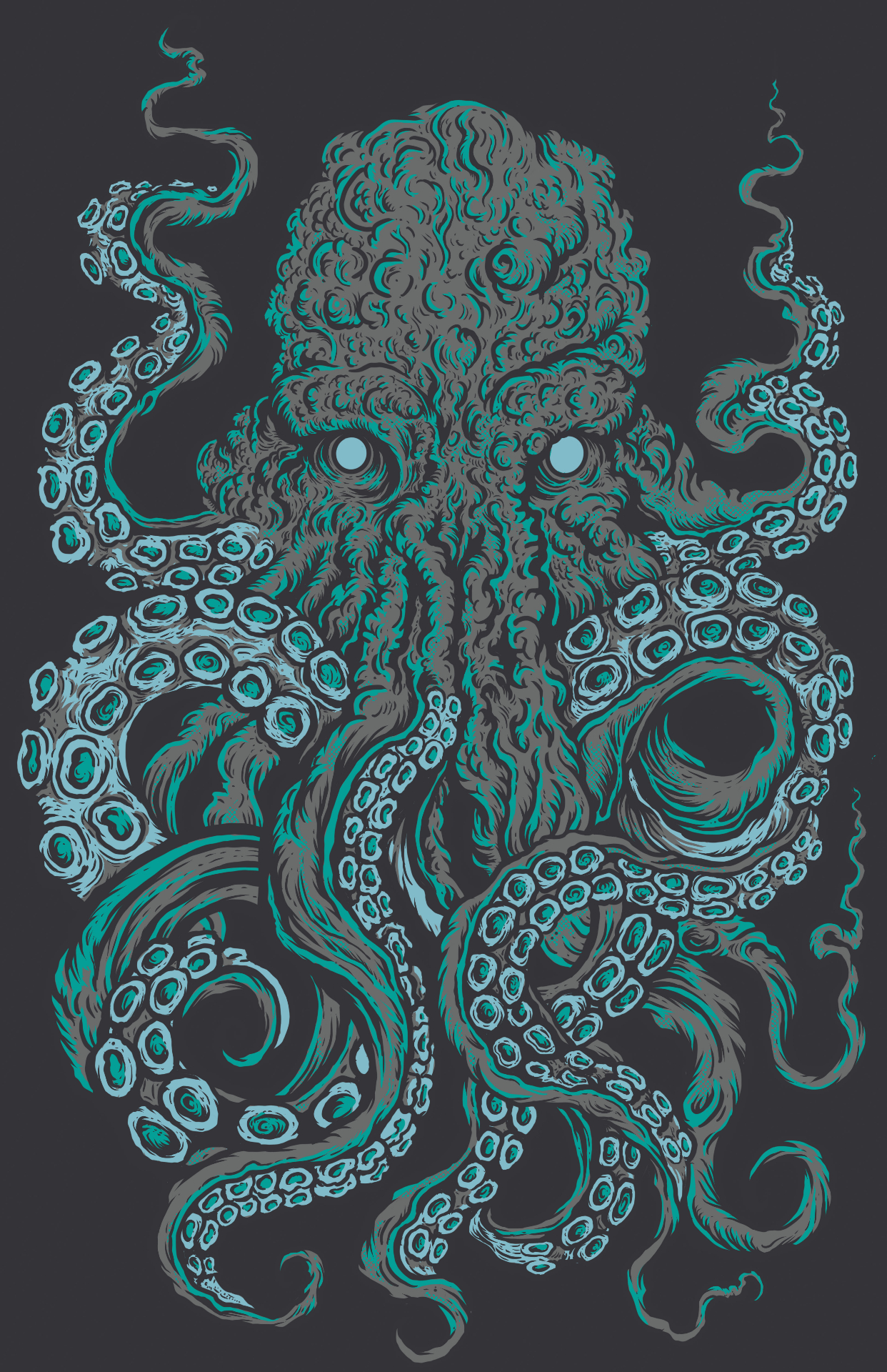 Kraken - Cryptid Empire - Original Artwork by David J. Hardie