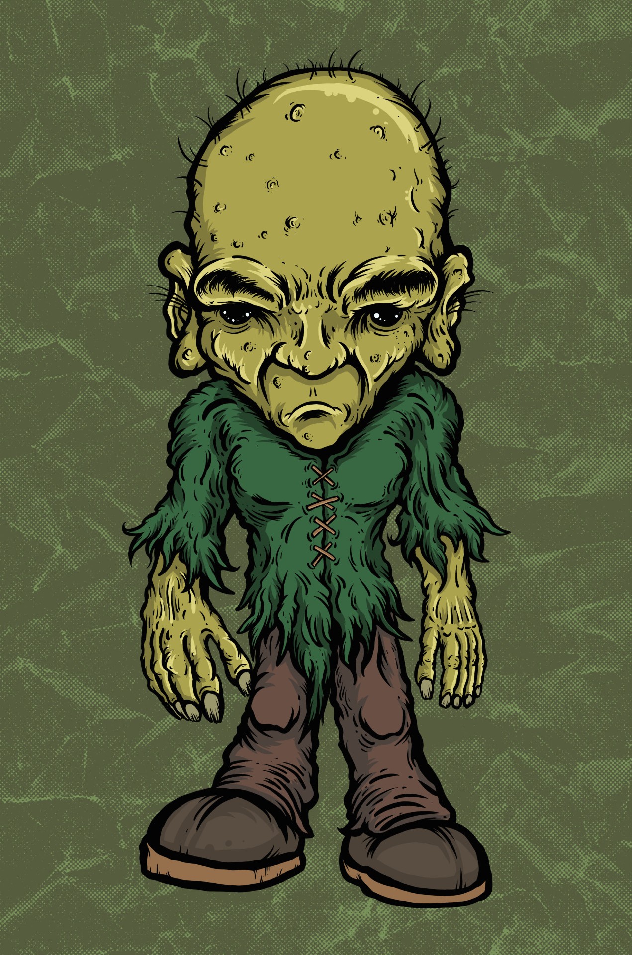 Melonhead - Cryptid Empire - Original Artwork by David J. Hardie