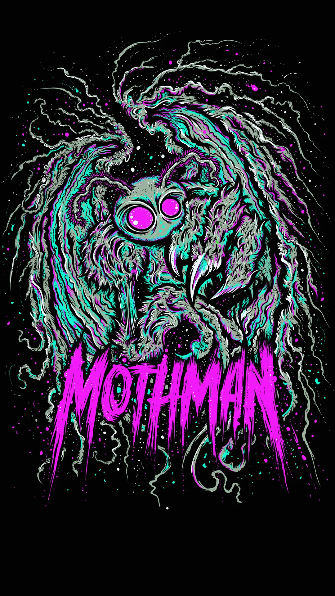 Mothman Variant Artwork - Cryptid Empire - Artwork by David J. Hardie