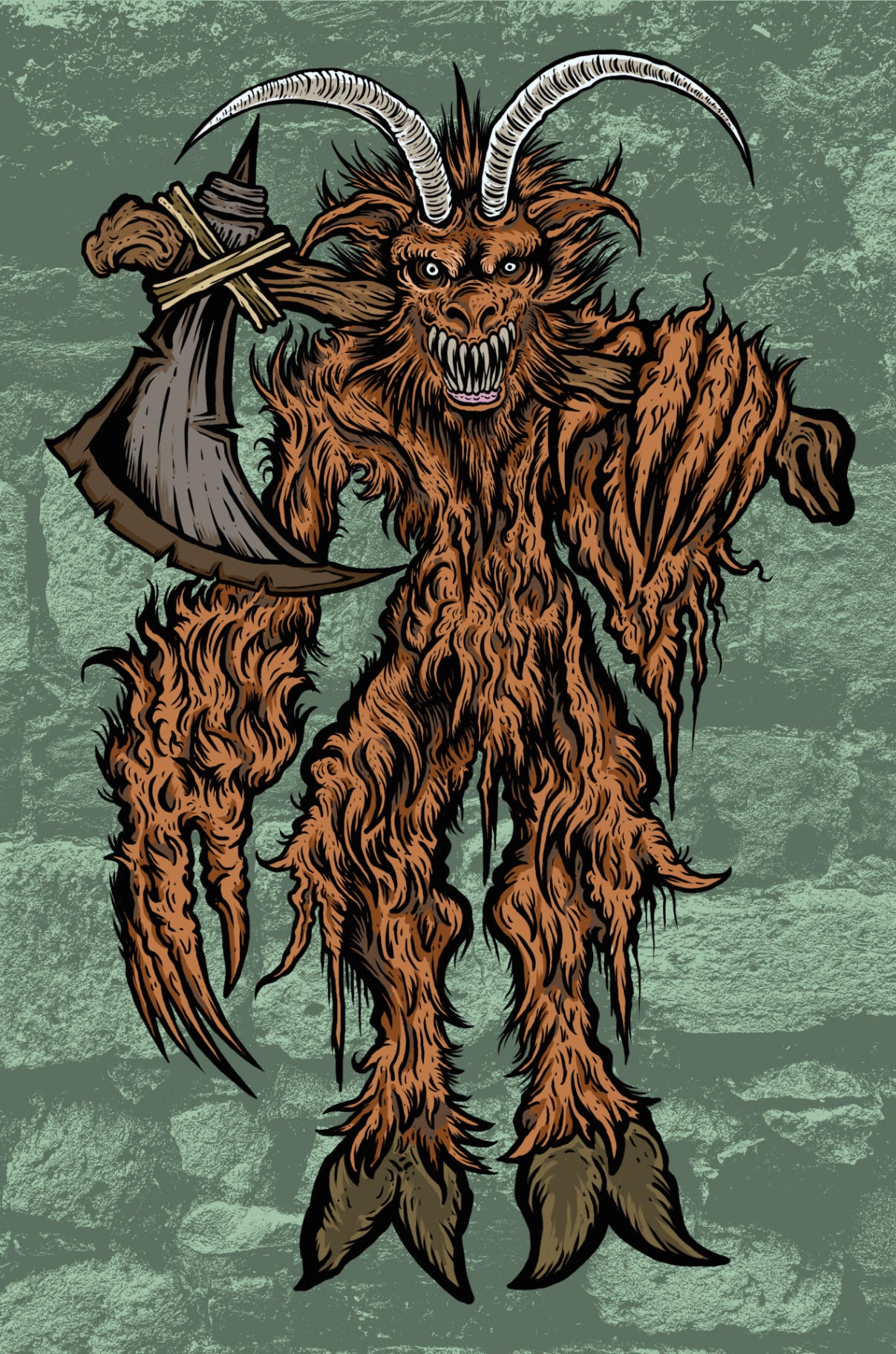 Pope Lick Monster - Cryptid Empire - Original Artwork by David J. Hardie