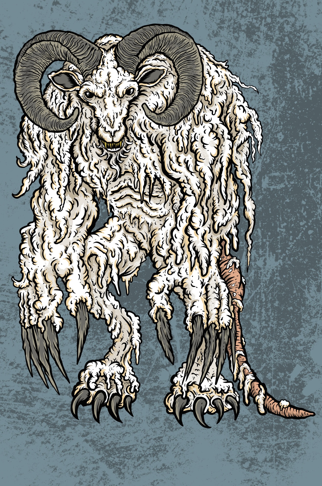Sheepsquatch - Cryptid Empire - Original Artwork by David J. Hardie
