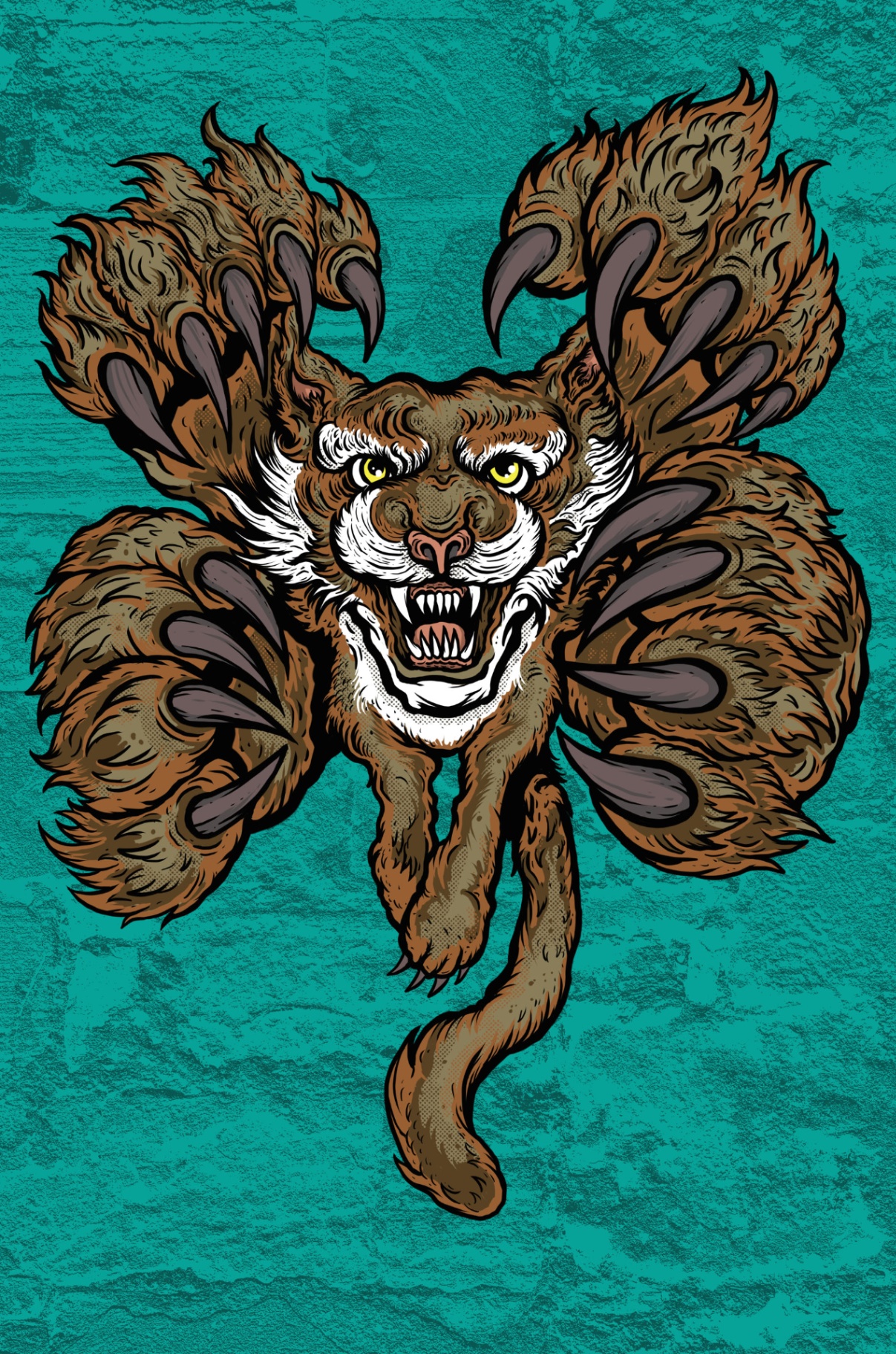 Wampus Cat - Cryptid Empire - Original Artwork by David J. Hardie