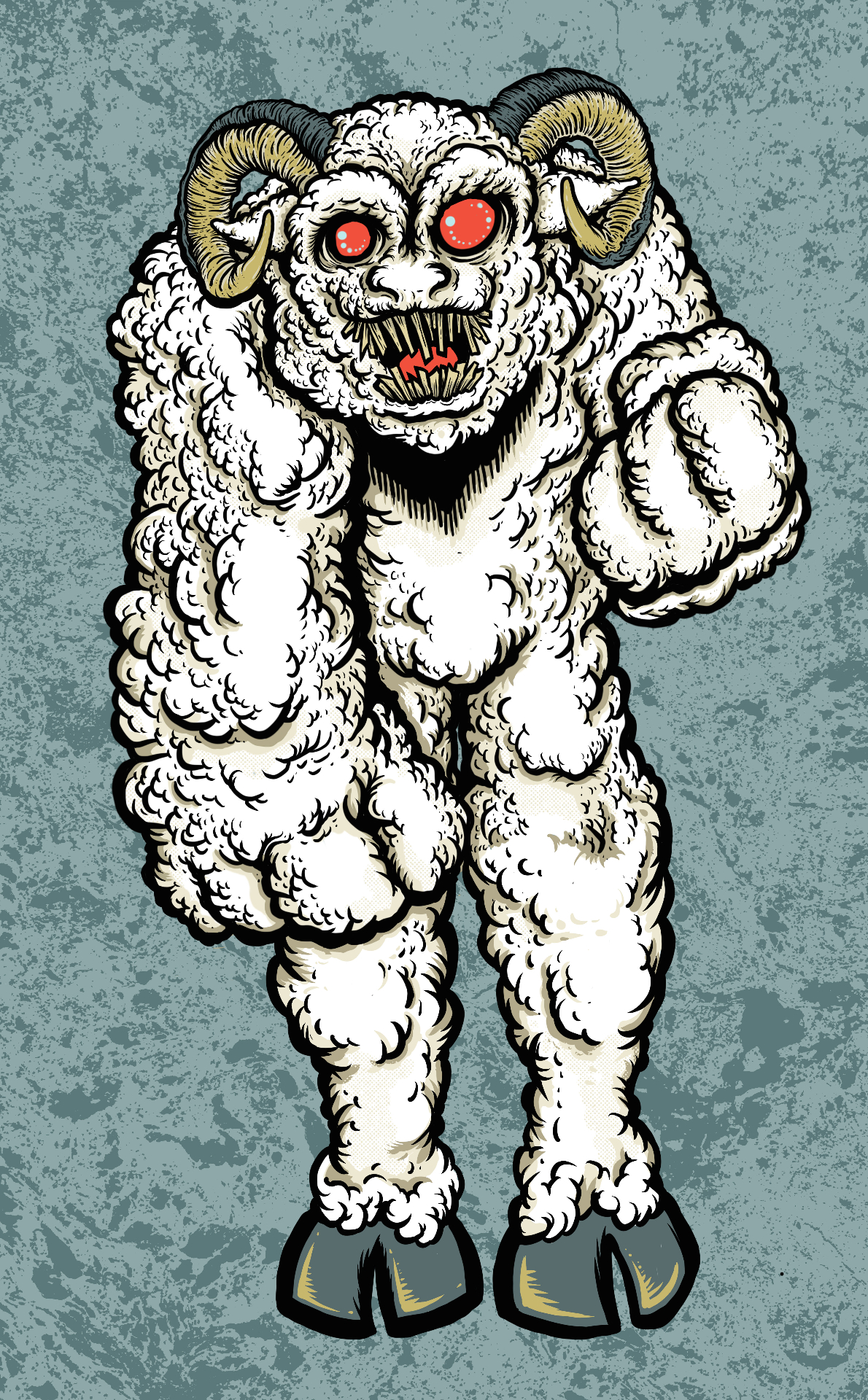 Waterford Sheepman - Cryptid Empire - Original Artwork by David J. Hardie
