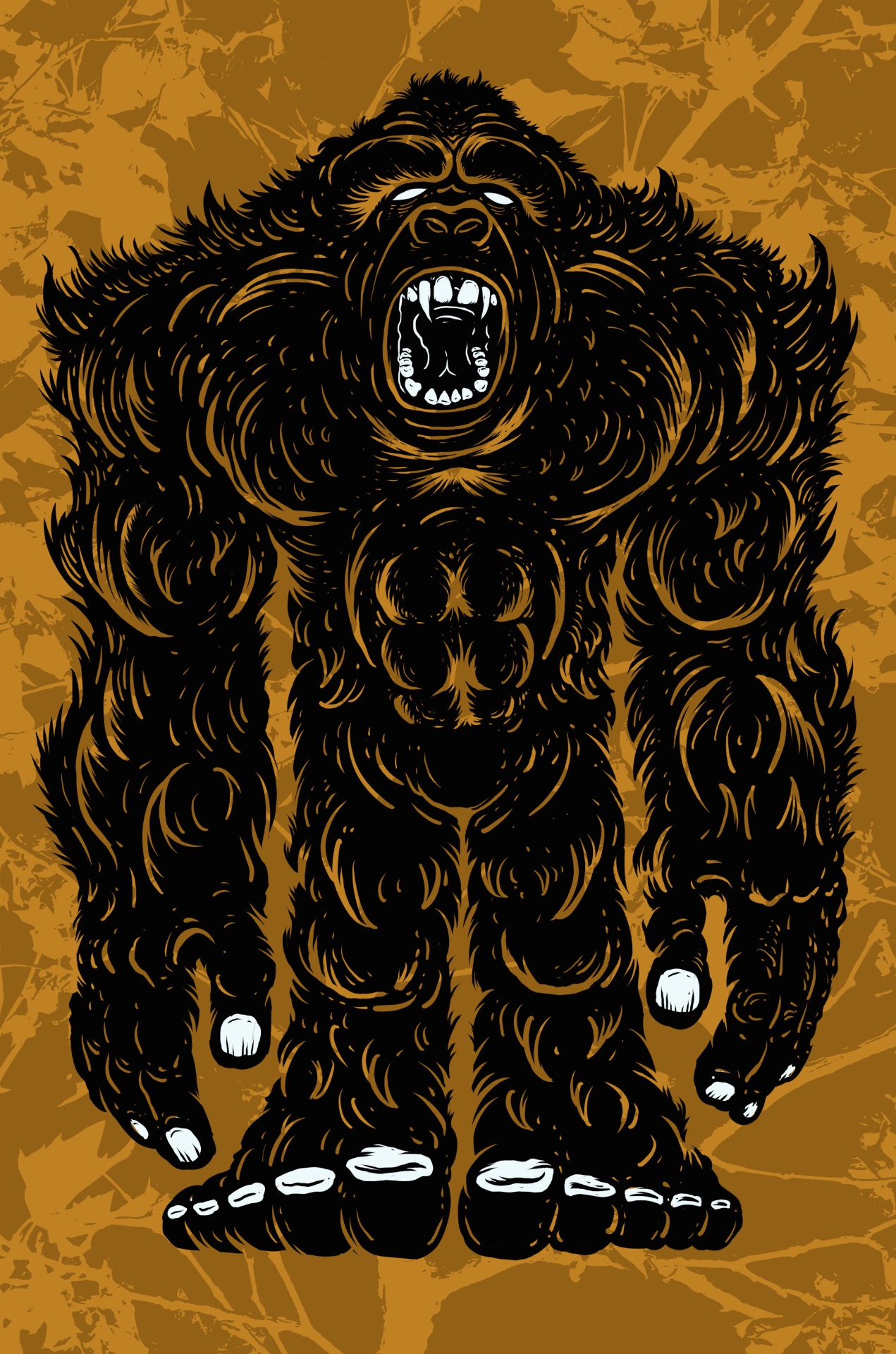 West Virginia Yahoo - Cryptid Empire - Original Artwork by David J. Hardie